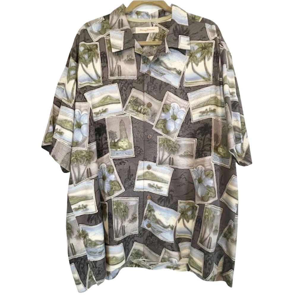 Men's Tommy Bahama Tropical Button Down Camp Shirt Size XL